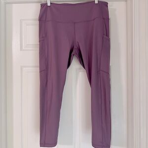 Z by Zella Perform High Waist Pocket Crop Leggings Lilac